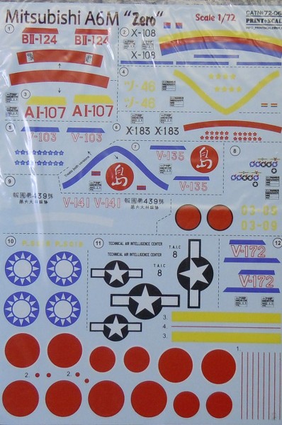 Mitsubishi A6M Decals