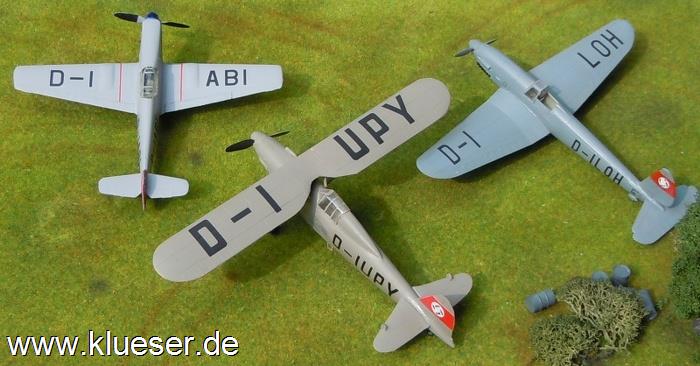 Arado Ar 80, Focke-Wulf Fw 159, Messerschmitt Bf 109 als Wettbewerber