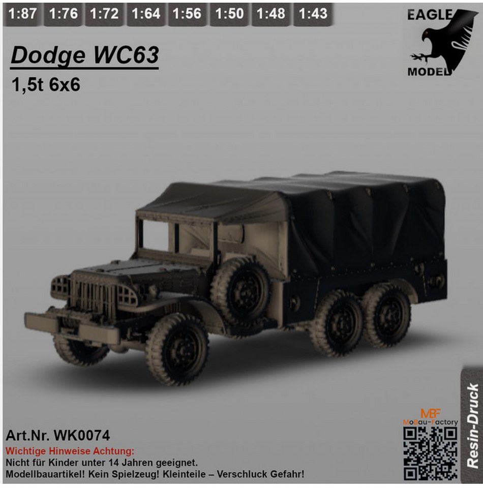 Dodge WC63 1,5t 6×6 *