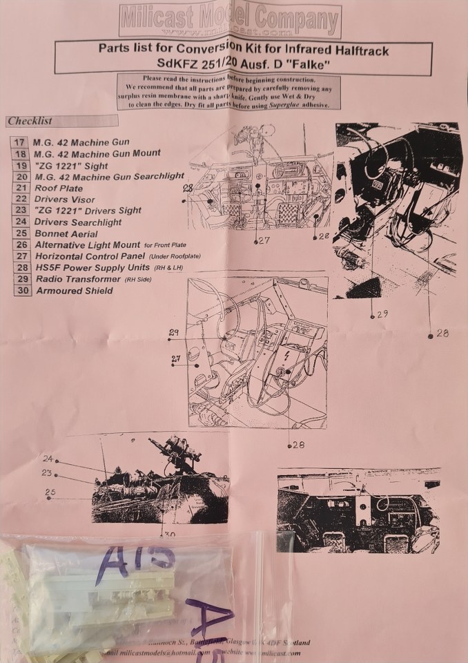 Sd.Kfz. 251 D Falke ZG1221 Conversion