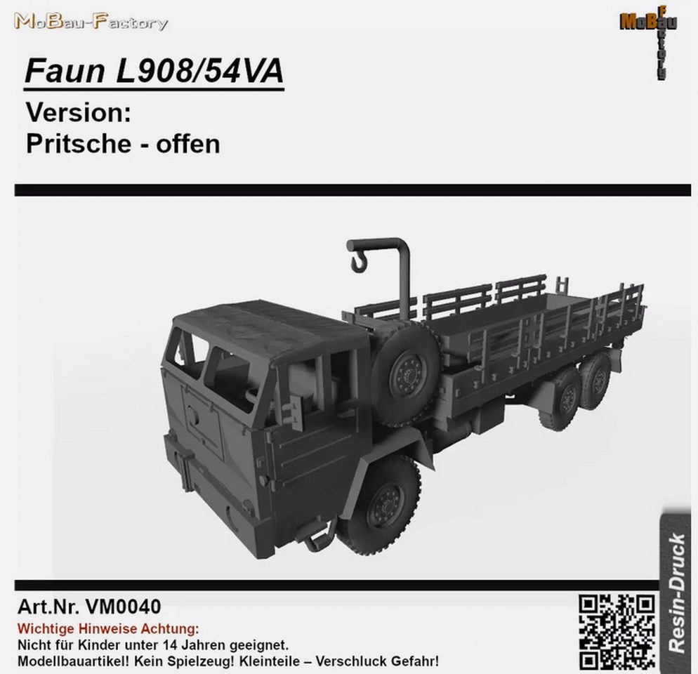 Faun L908/54VA Pritsche (Lkw 10t gl)