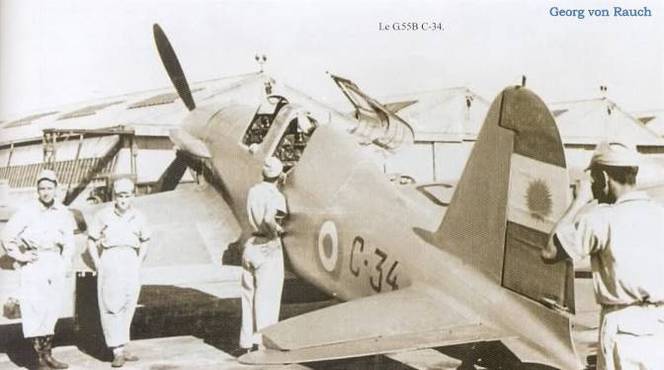 Argentinische Fiat G.55B C-34. Quelle: www.militariarg.com/foreign-aircraft-operated-by-the-argentine-air-force.html